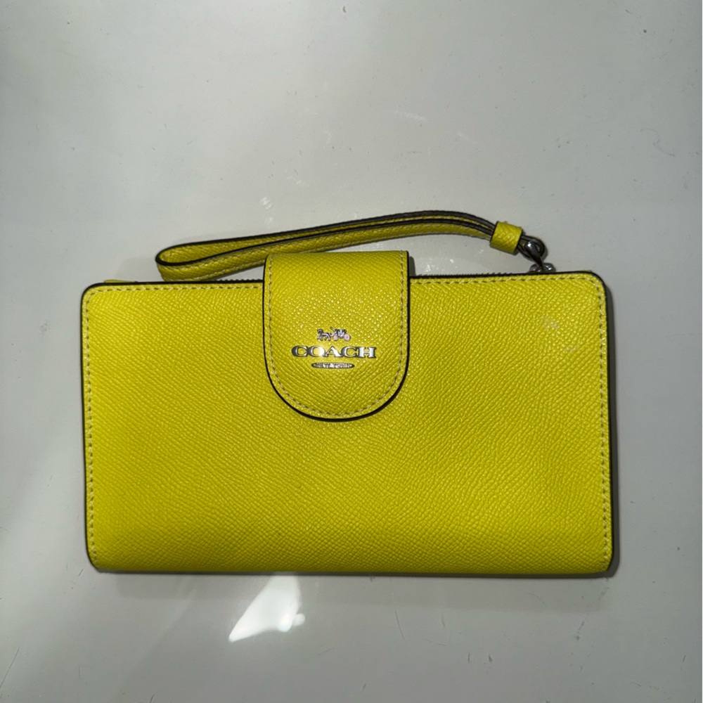 Coach |  Vibrant Yellow Wristlet
